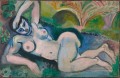 Das blaue Nackte Souvenir von Biskra 1907 abstrakter Fauvismus Henri Matisse